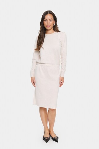 SAINT TROPEZ Dress 'Mila' in Beige