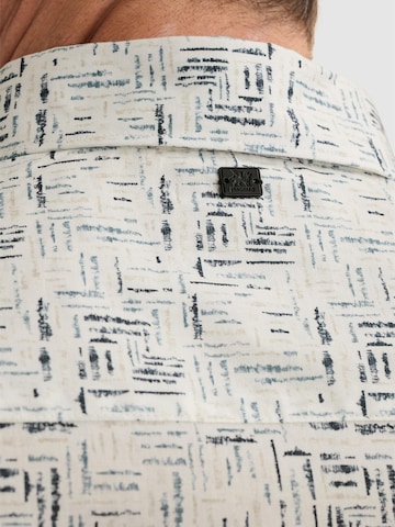 VANGUARD Regular fit Overhemd 'Shirt in poplin with stretch and allover print' in Wit