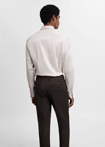 MANGO MAN Slim fit Button Up Shirt 'Emotion' in Grey