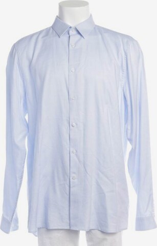 Calvin Klein Button Up Shirt in XS in Blue: front
