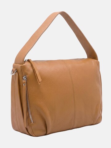Borsa a spalla 'Borsa a Spalla Pelle Genuina Virginia Rhinè 32x25 cm' di Virginia Rhinè in marrone