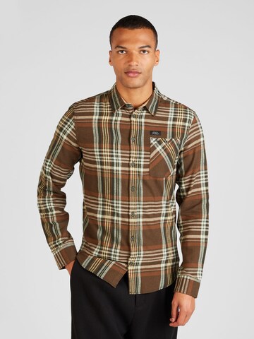 BLEND Regular fit Button Up Shirt in Brown: front