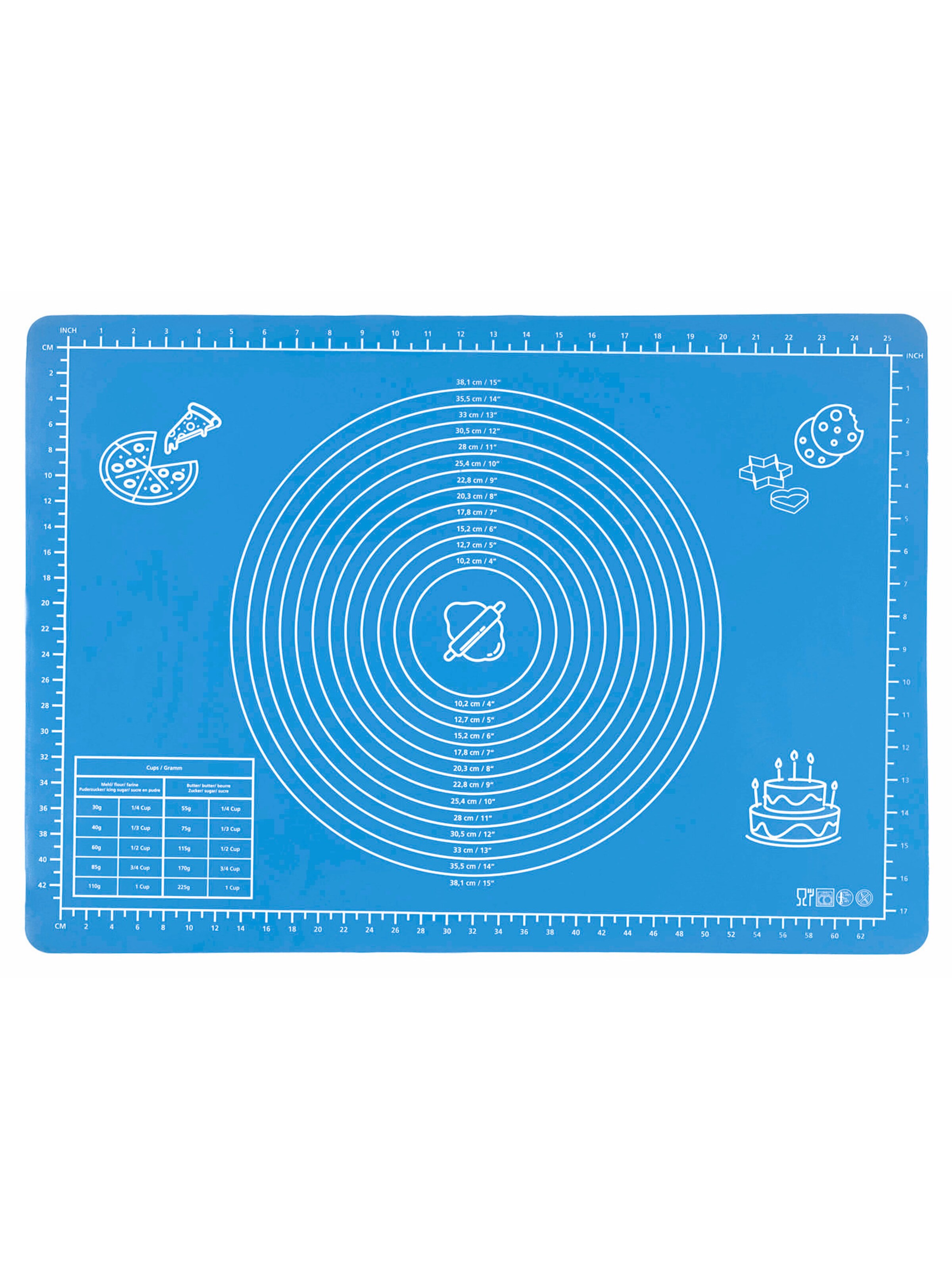 Wenko Backmatte in Blau: Vorderseite