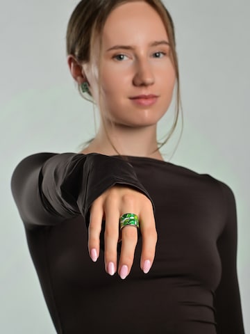 Akzent Ring 'Brinda, langlebig' in Silber: Vorderseite
