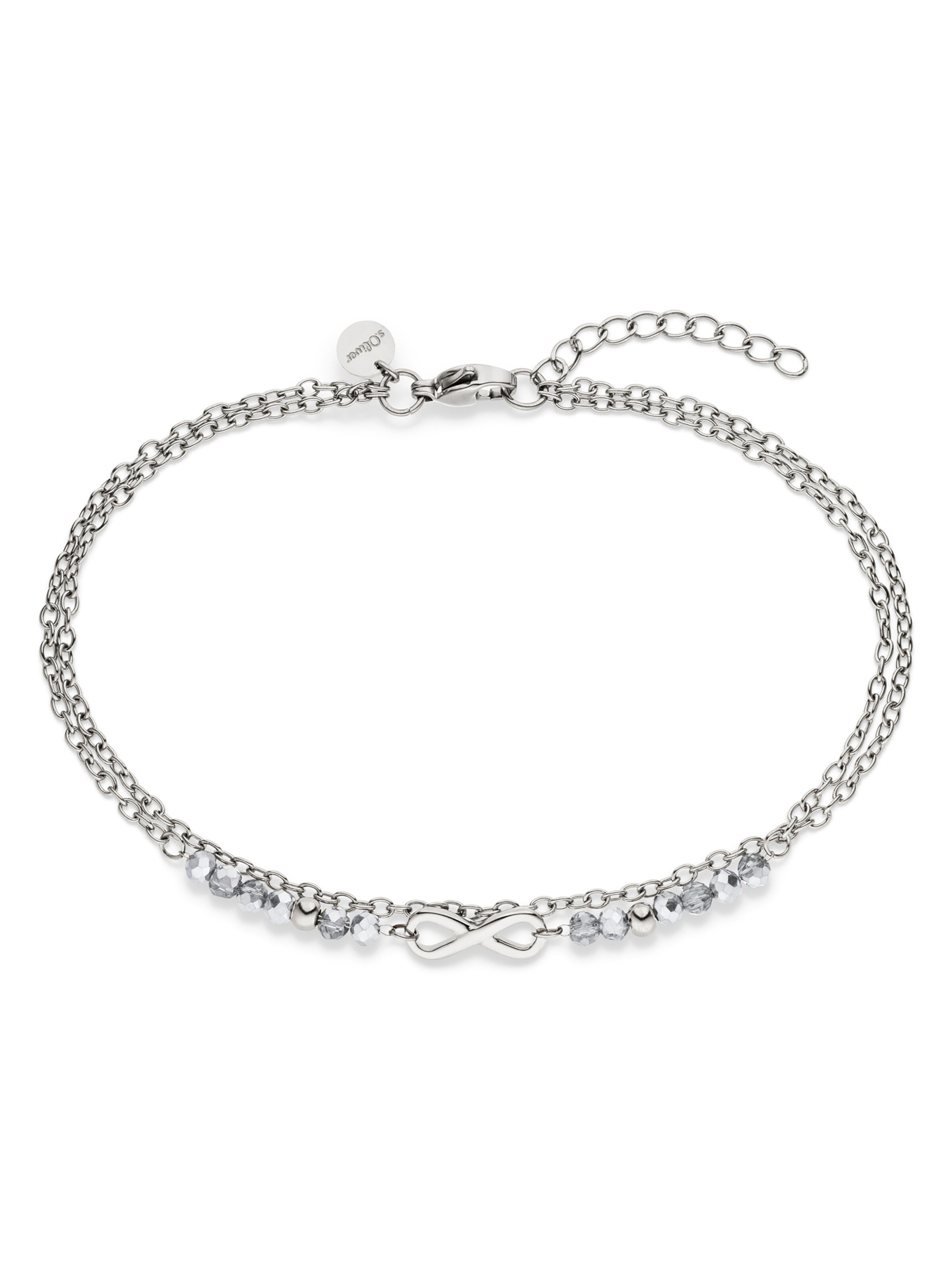s.Oliver Foot Jewelry 'Infinity' in Silver: front