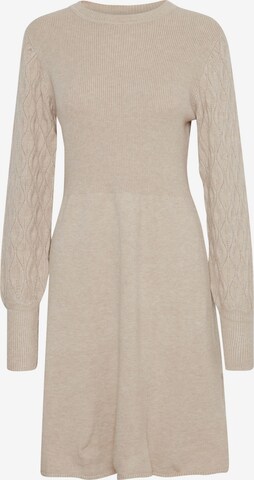 b.young Knitted dress 'Nonina' in Beige: front