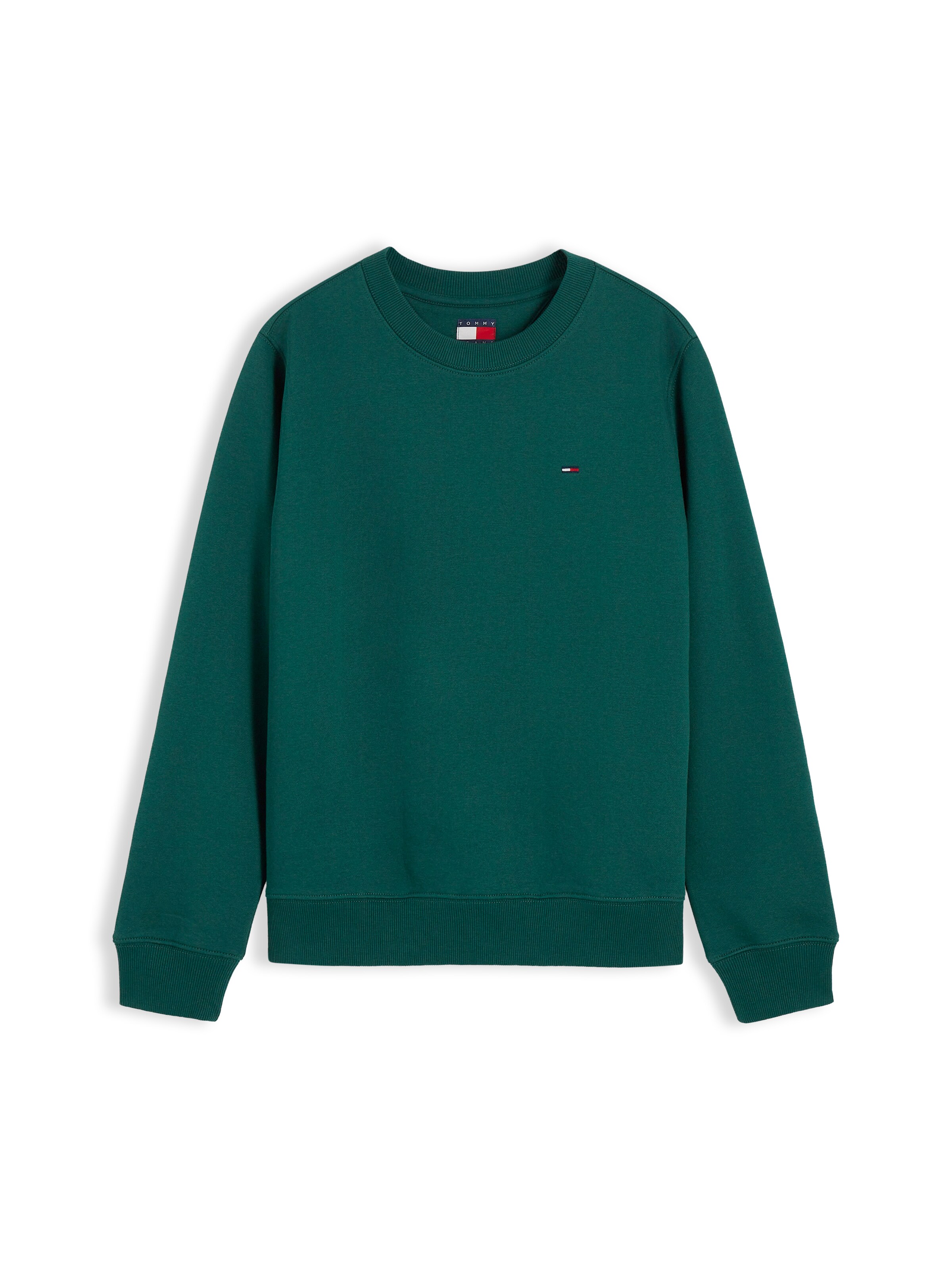 Sweat-shirt Tommy Jeans en vert : devant