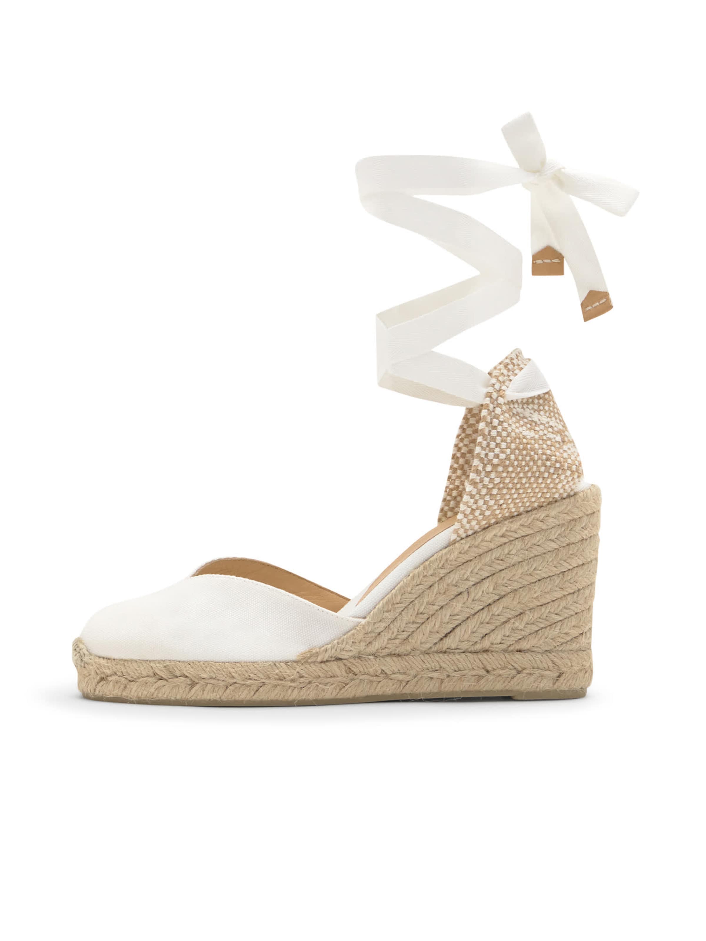 Espadrillas 'Chiara' di Castañer in bianco: frontale