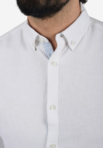 INDICODE JEANS Regular fit Button Up Shirt 'Luan' in White