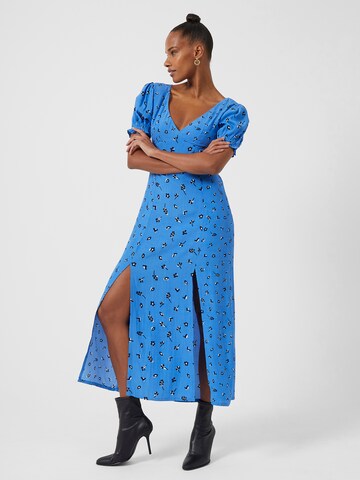 Robe FRENCH CONNECTION en bleu : devant