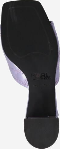 Karl Lagerfeld Pantofle 'Square' – fialová