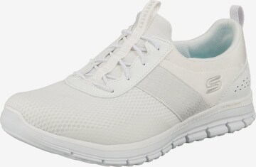 SKECHERS Slip-Ons 'Luminate Forever After' in White: front