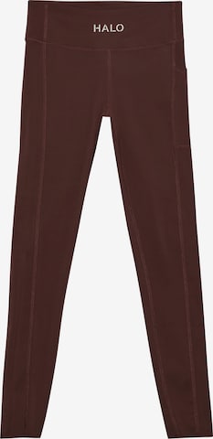 Skinny Leggings HALO en marron : devant