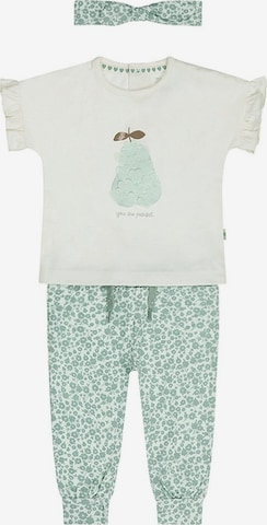 Dirkje Set '3 pc set, T-shirt, Trousers, Headband' in Blauw: voorkant
