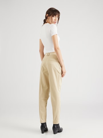 ESPRIT Regular Trousers with creases in Beige
