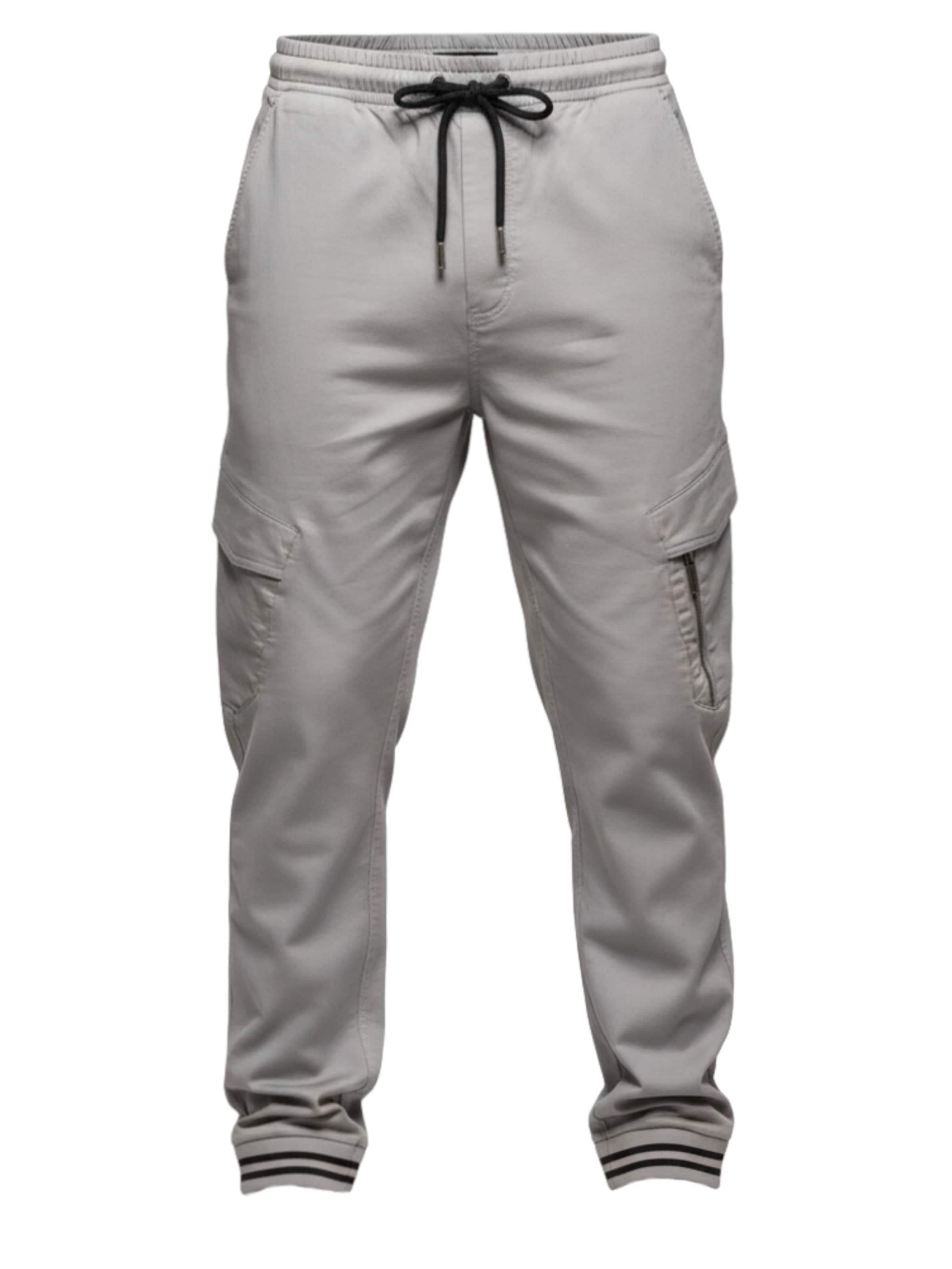 Ombre Cargo trousers 'Pajo' in Grey: front