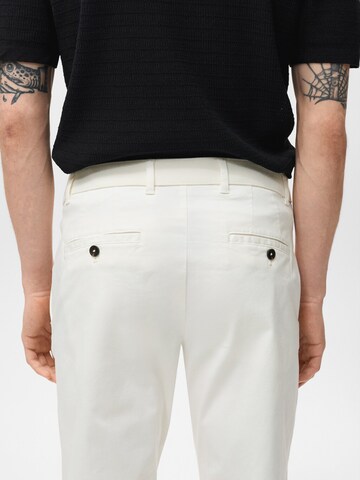 MANGO MAN Regular Chino 'PRATO' in Wit