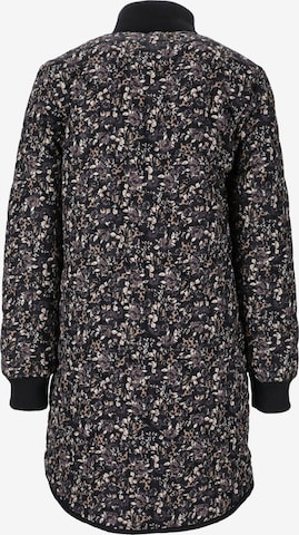 Weather Report Outdoorjacke 'Floral' in Schwarz