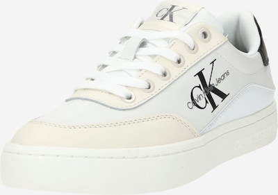 Calvin Klein Jeans Sneaker low 'CLASSIC' i beige / mørkegrå / sort / hvid, Produktvisning