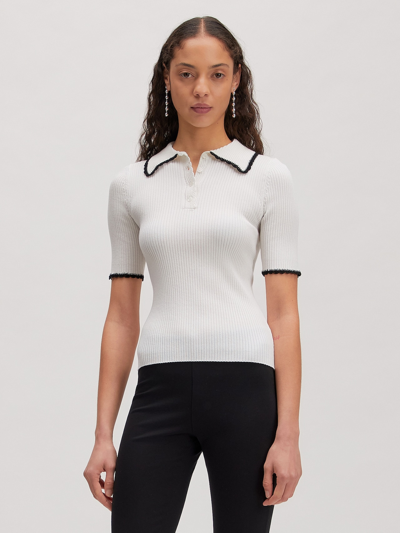 EDITED Shirt 'Charlie' Crème