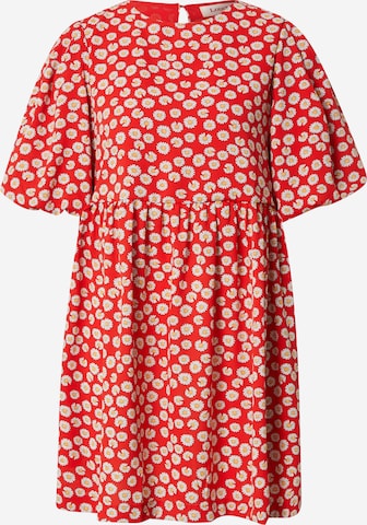 Louche Dress 'NACERA-DAISY-DANCER' in Red: front