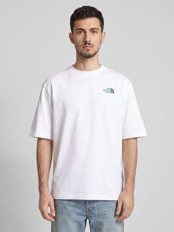 Maglietta 'M LQD BOX NSE OS SS TEE' di THE NORTH FACE in bianco: frontale