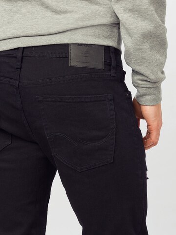 Coupe slim Jean 'Glenn' JACK & JONES en noir