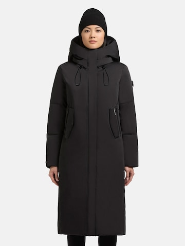 khujo Winter coat in Black: front