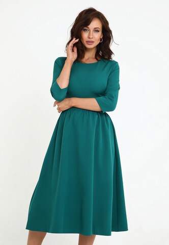 Awesome Apparel Dress in Green: front