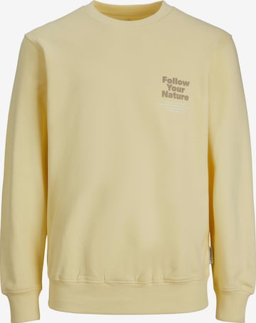 Sweat-shirt 'OCEAN DAY' JACK & JONES en jaune : devant