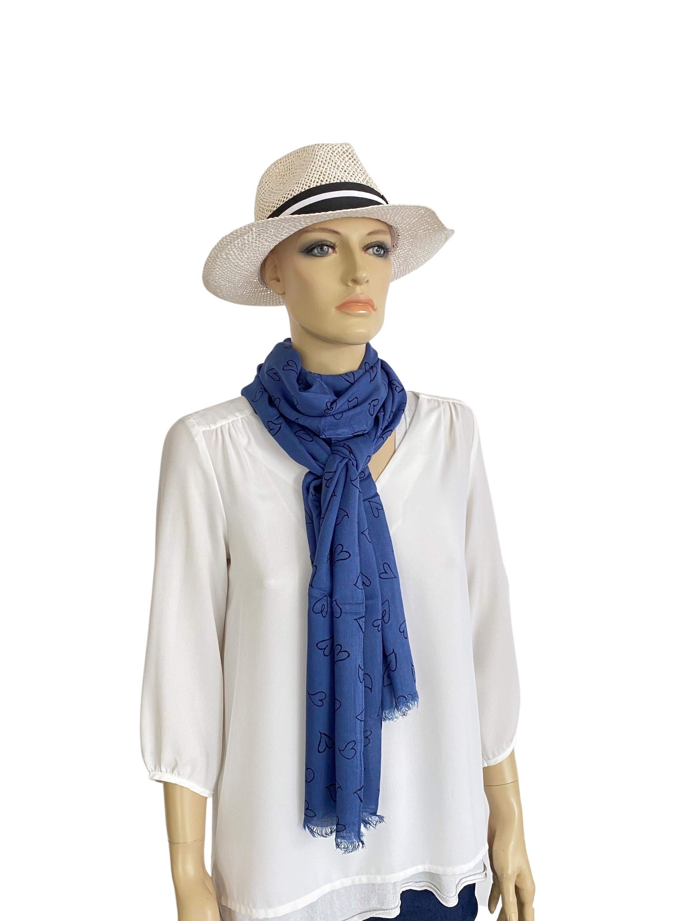 COLLEZIONE ALESSANDRO Scarf 'Babsi' in Blue