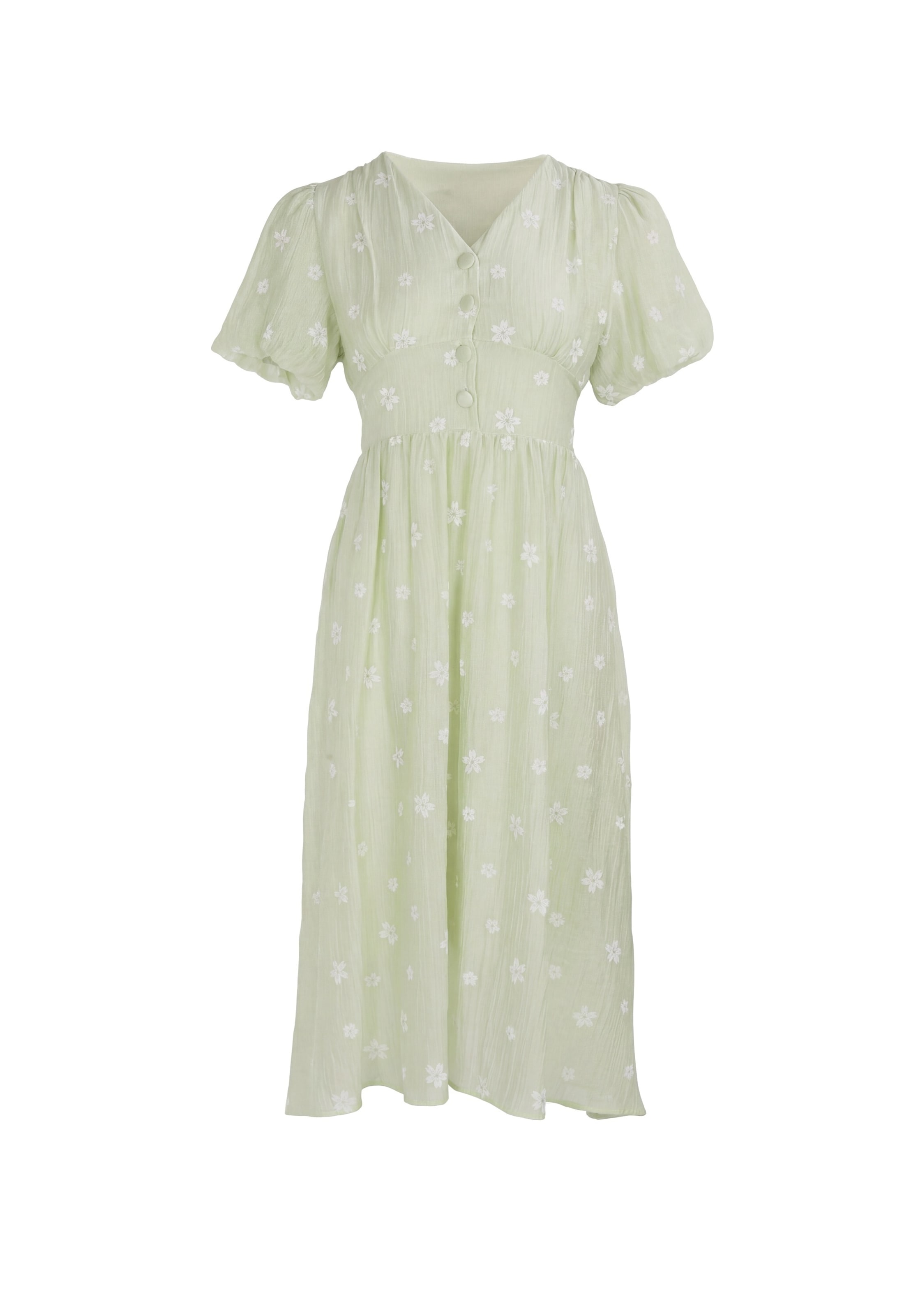 IZIA - Vestido en verde: frente