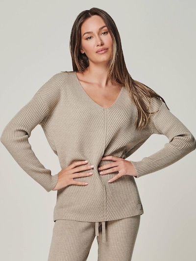 YOU LOOK PERFECT Pull-over 'BLOSSOM' en taupe, Vue avec produit
