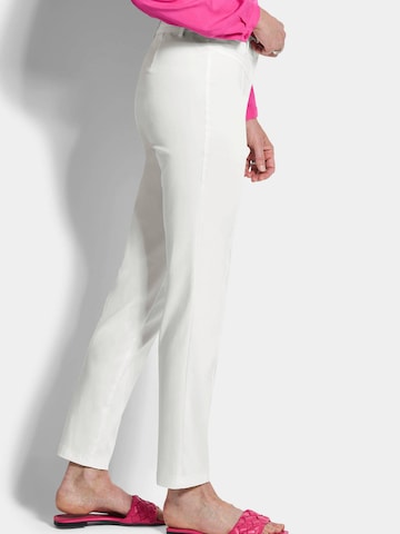 Goldner Slimfit Hose in Weiß