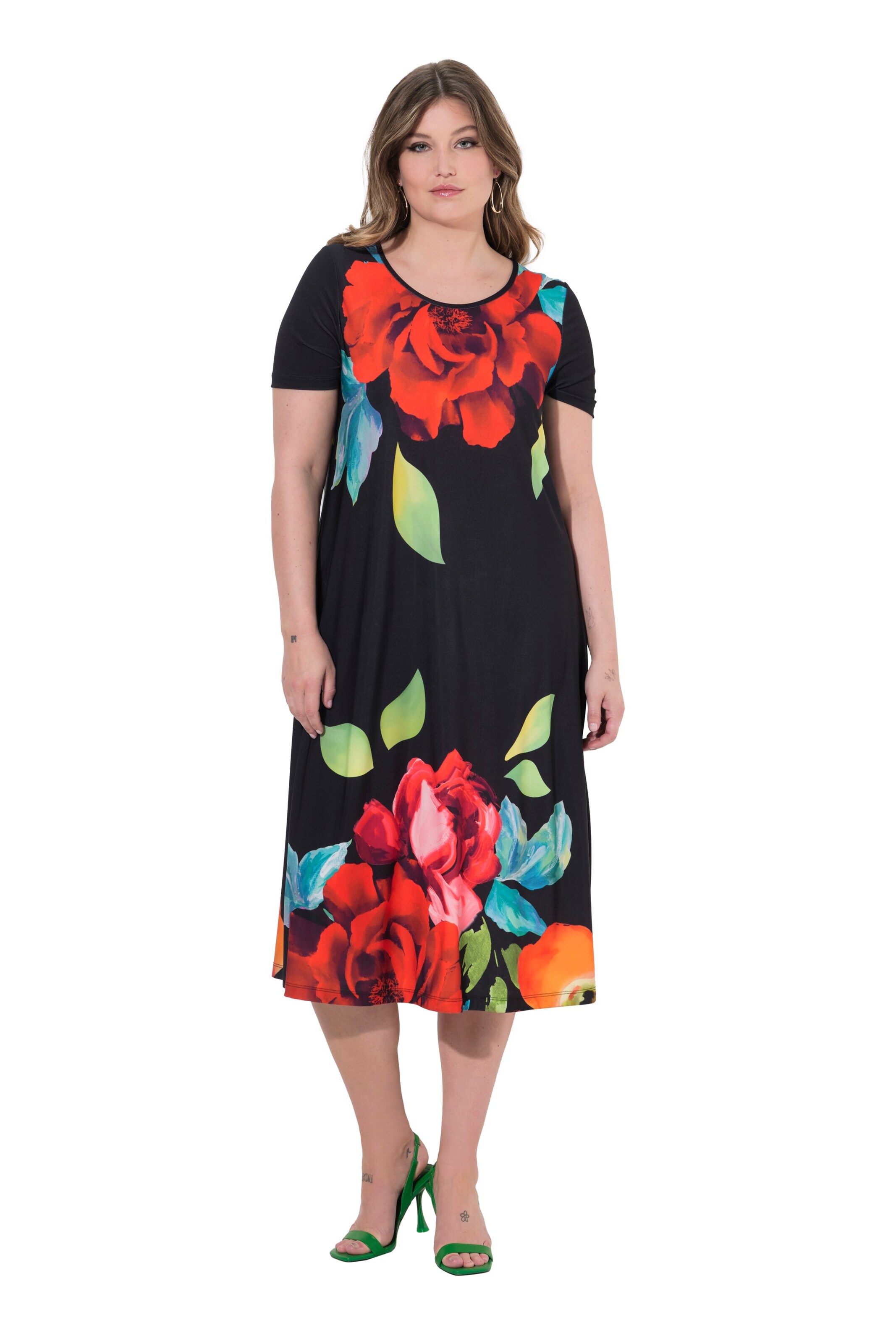 MIAMODA Jurk in Zwart: voorkant