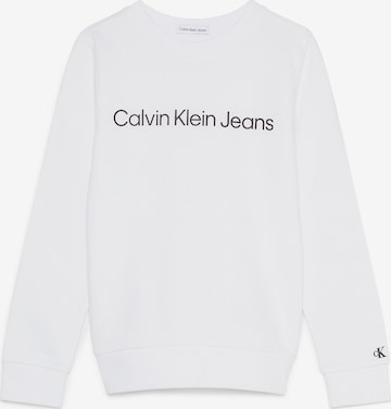 Calvin Klein Jeans Sweatshirt in White: front