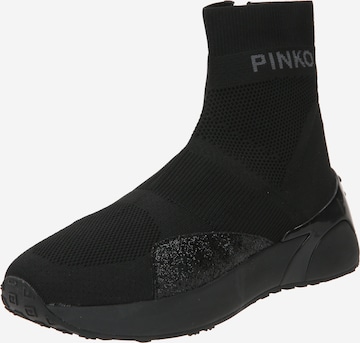 PINKO Sneakers hoog 'STOCKTON' in Zwart: voorkant