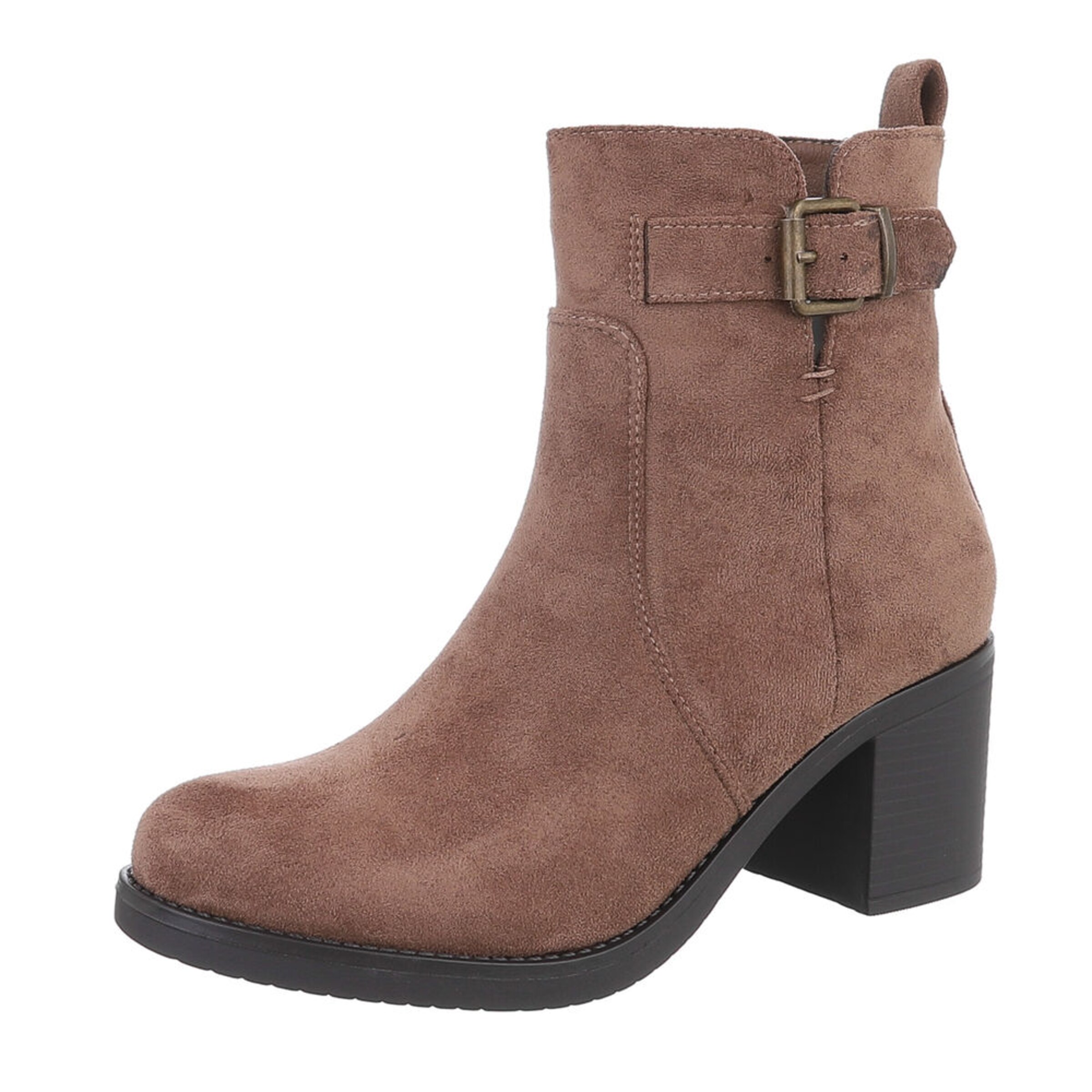 Ital-Design Ankle Boots in Brown: front