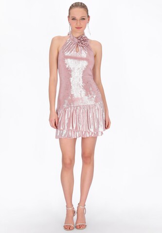 myMo at night Jurk 'Party' in Roze