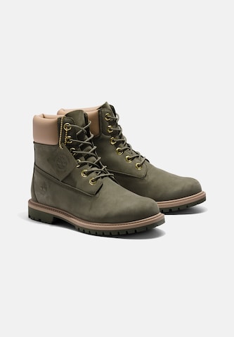 TIMBERLAND Lace-Up Ankle Boots in Green