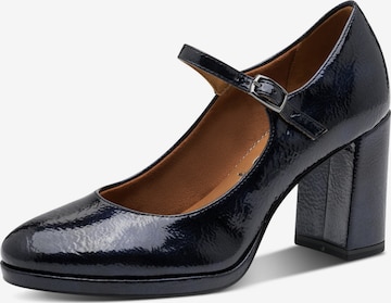 Tamaris - Zapatos con plataforma en azul: frente