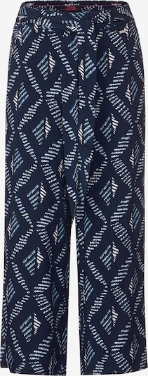 CECIL Pantalon en bleu clair / bleu foncé / blanc, Vue avec produit