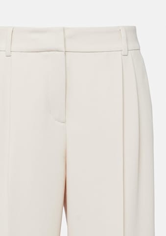 Wide Leg Pantalon à plis COMMA en beige