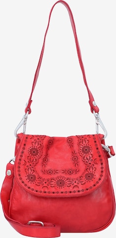 Sac bandoulière Campomaggi en rouge : devant