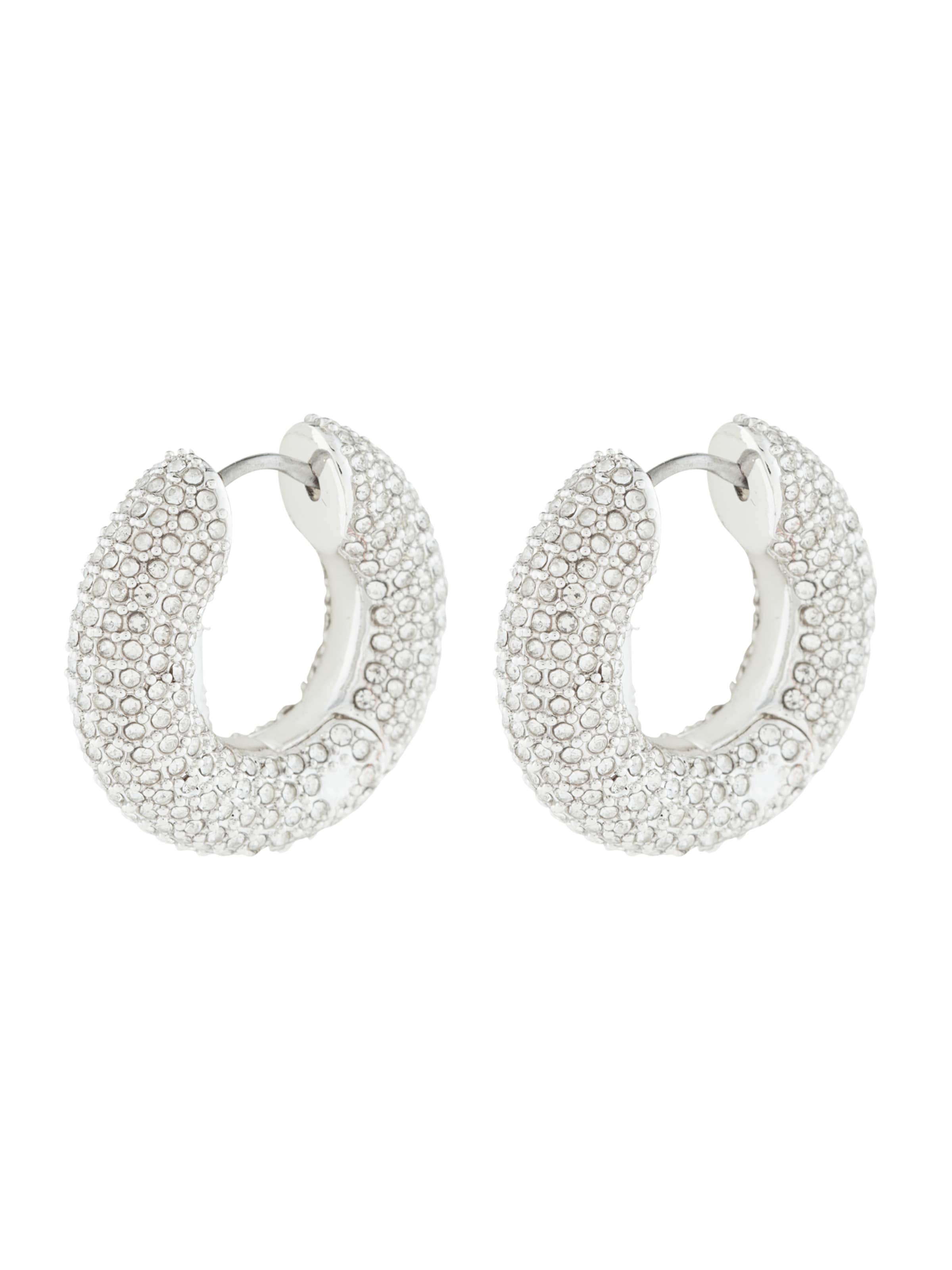 Cercei de la & Other Stories pe argintiu: față