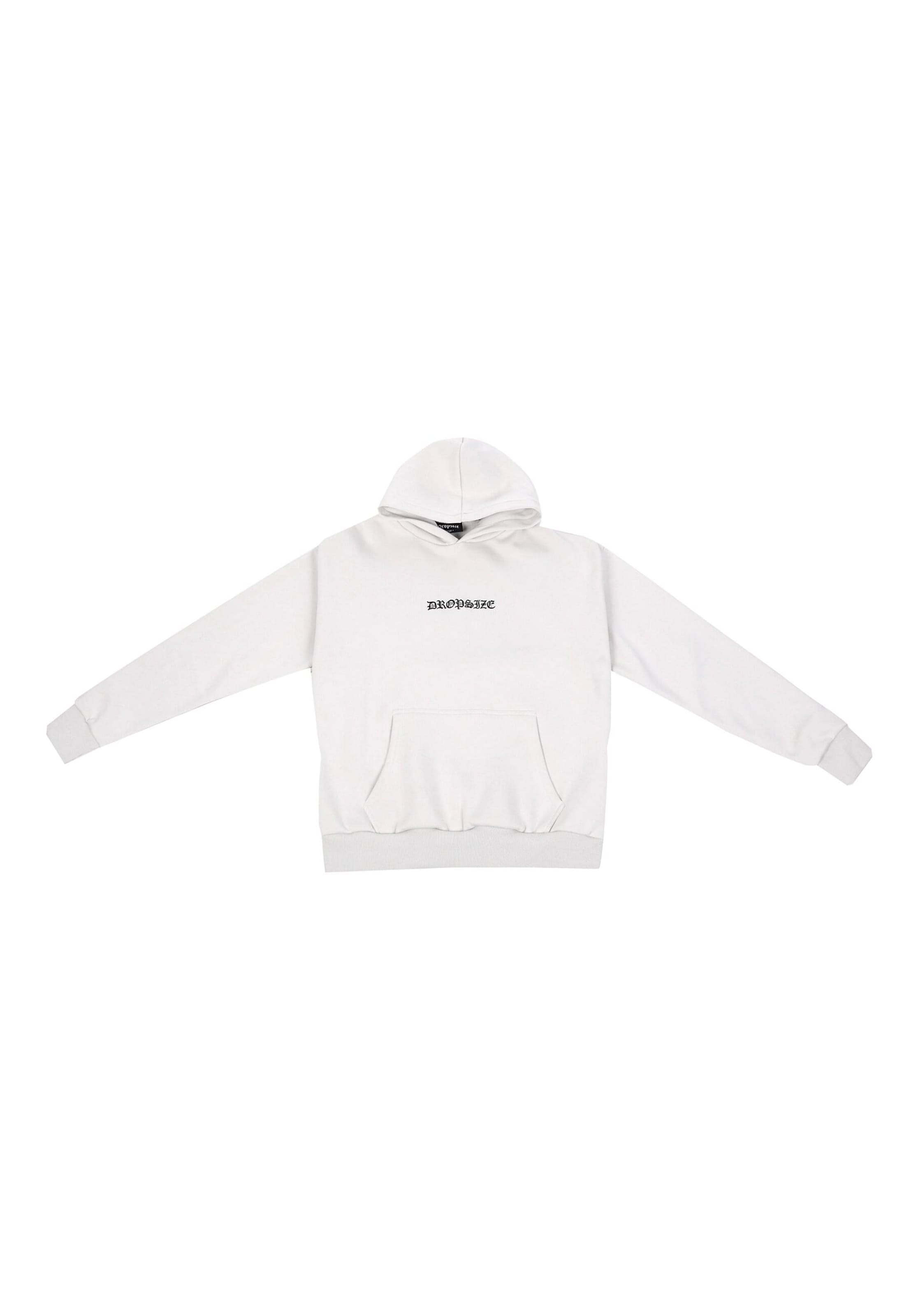 Sweat-shirt Dropsize en blanc : devant