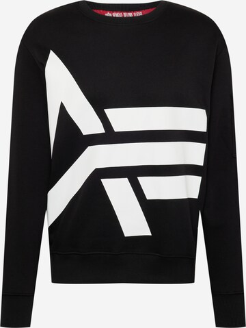 ALPHA INDUSTRIES Sweatshirt in Schwarz: predná strana