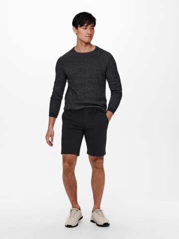 Only & Sons Regular Shorts 'Mark' in Grau