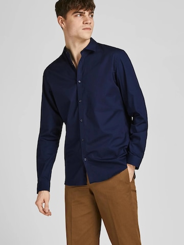 JACK & JONES Slim Fit Skjorte '12201905' i blå