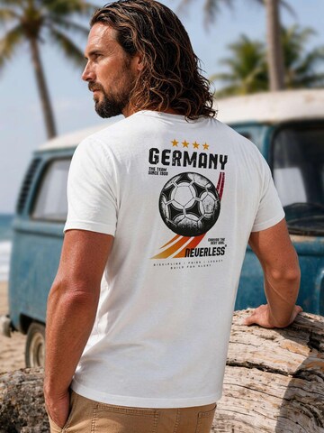 Neverless Shirt 'Retro Fußball' in White